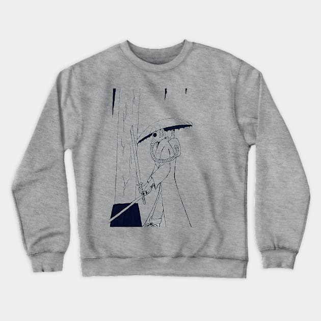 Post Apocalyptic Samurai Crewneck Sweatshirt by Soundtrack Alley